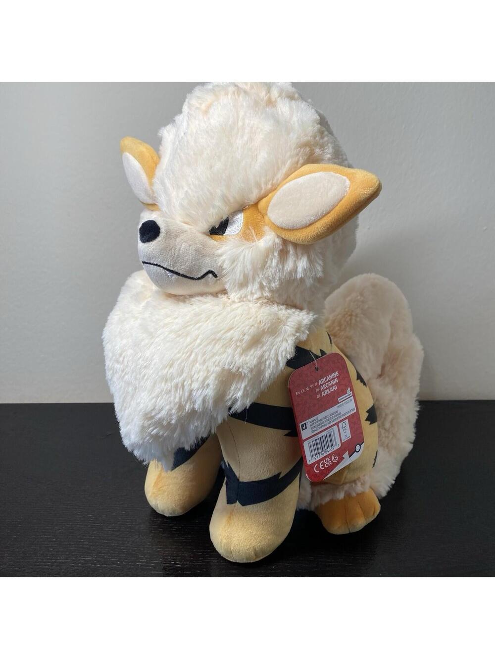 Jazwares Pokemon Arcanine Plush 12 Inch New 2026